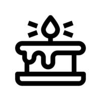 candle icon for your website, mobile, presentation, and logo design. vector