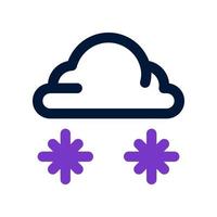 cloud snow icon for your website, mobile, presentation, and logo design. vector