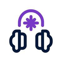 earmuff icon for your website, mobile, presentation, and logo design. vector