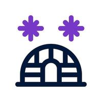 igloo icon for your website, mobile, presentation, and logo design. vector