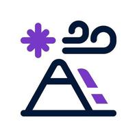 icono de montaña para su sitio web, móvil, presentación y diseño de logotipo. vector