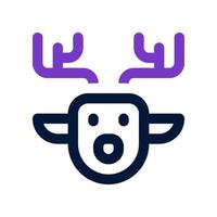 deer icon for your website, mobile, presentation, and logo design. vector