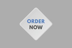 order now text Button. order now Sign Icon Label Sticker Web Buttons vector