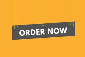 order now text Button. order now Sign Icon Label Sticker Web Buttons vector