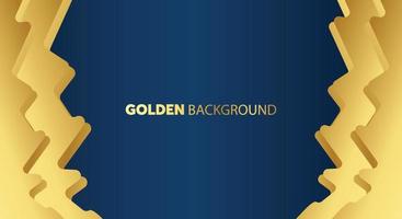 golden background. luxury banner template. gold and blue color background. vector