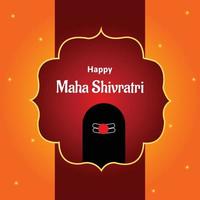 Happy Maha Shivratri Indian Hindu Festival Celebration Vector Illustrations