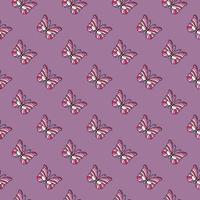 Seamless pattern with stylized butterflies. vector