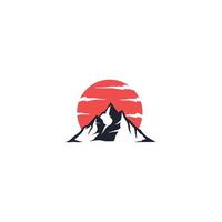 mountain logo design, mountain view logo vector