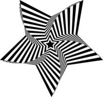 diseño de fondo de estrella óptica abstracta. vector