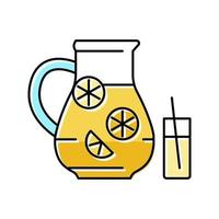 limonada bebida color icono vector ilustración
