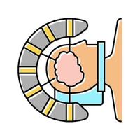 stereotactic radiosurgery color icon vector illustration