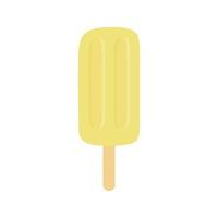 helado amarillo vector