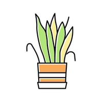 drying house plant color icon vector illustration