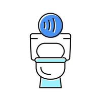 toilet contactless color icon vector illustration