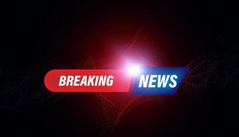 Abstract breaking news concept background urgent news coverage latest news on a blue red background. vector