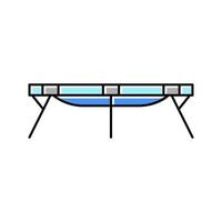 sleeping cot color icon vector illustration