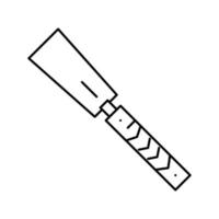 japanese saw carpenter accessory line icon vector illustration