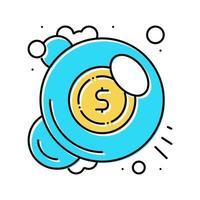 finance bubble color icon vector illustration