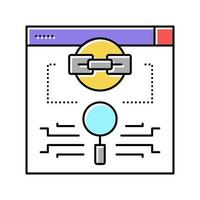 link estimation color icon vector illustration