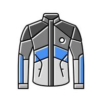 jacket motorcycle color icon vector illustration