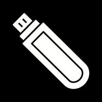 icono de vector de unidad usb único