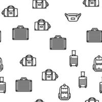 Bag For Carry Products And Goods vector seamless pattern