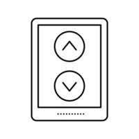 screen scroll line icon vector illustration