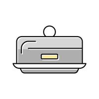 Butter on a wooden stand. A piece of cut butter. Vector illustration  3987968 Vector Art at Vecteezy