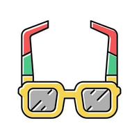 sunglasses summer accessory color icon vector illustration