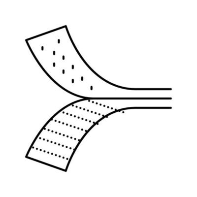 fastening tape line icon vector illustration