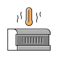 floor heater color icon vector illustration