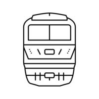 tren transporte vehículo línea icono vector ilustración