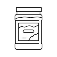 gelatin jelly candy gummy line icon vector illustration