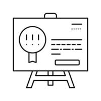 rule company line icon vector illustration