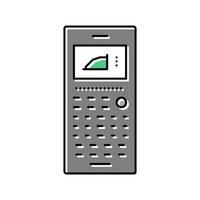 ilustración de vector de icono de color de calculadora gráfica