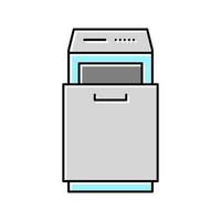 trash compactor color icon vector illustration