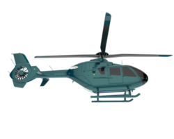 Helicopter isolated on transparent background. 3d rendering - illustration png