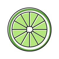 slice lime color icon vector illustration