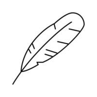 pluma de cisne icono de color suave y esponjoso ilustración vectorial vector
