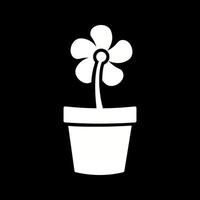 Flower Pot Vector Icon