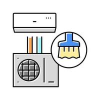 duct cleaning color icon vector illustration