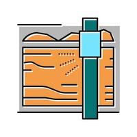 sawmill machine color icon vector illustration