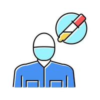 allergy and immunology medical specialist color icon vector illustration