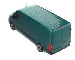 Cargo van isolated on transparent background. 3d rendering - illustration png