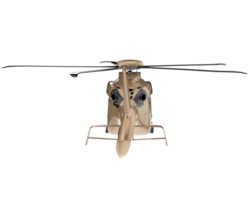 Hubschrauber isoliert auf transparentem Hintergrund. 3D-Rendering - Abbildung png