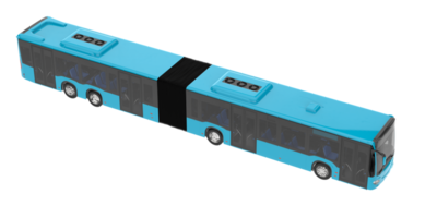 City bus isolated on transparent background. 3d rendering - illustration png