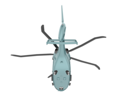 helicóptero isolado em fundo transparente. renderização 3D - ilustração png