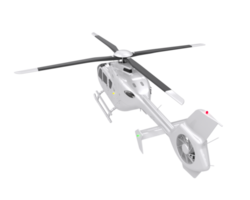 Helicopter isolated on transparent background. 3d rendering - illustration png