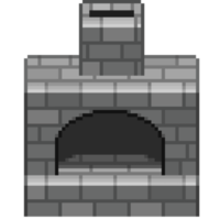 eine 8-Bit-Pixelkunstillustration im Retro-Stil eines Steinofens. png