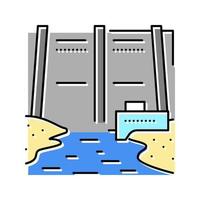 reservoir water color icon vector illustration